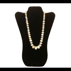 Cold water Greek quartz statement necklace